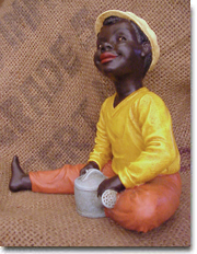 petit noir &agrave; l'arrosoir