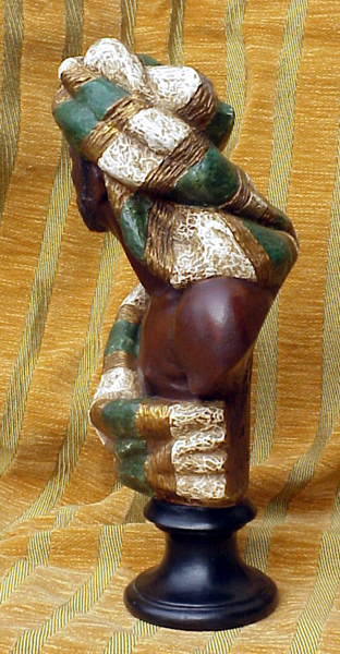 BUSTE D'HOMME ORIENTALISTE EN TERRE CUITE