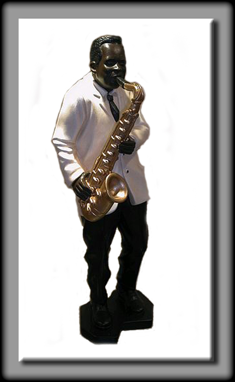 JOUEUR DE SAXOPHONE JAZZ APPARENCE PARIS 30CM